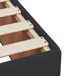 vidaXL Sommier à lattes de lit avec matelas Noir 80x200cm Similicuir