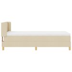vidaXL Lit à ressorts avec matelas crème  80 x 200 cm