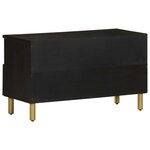 vidaXL Meuble TV noir 80x33x46 cm bois d'ingénierie