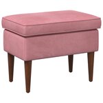 vidaXL Pouf Rose 55 x 35 x 41 cm Velours