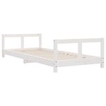 vidaXL Cadre de lit pour enfants blanc 80x200 cm bois de pin massif