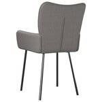 vidaXL Chaises à manger lot de 2 gris clair tissu