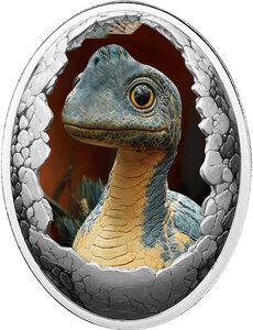 Monnaie BRACHIOSAURUS Dinosauria Argent 500 Francs Cameroon 2025 (PRÉCOMMANDE)