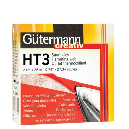 Ourlet thermocollant HT3 20 mm x 25 m blanc GÜTERMANN