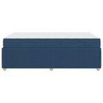 vidaXL Cadre de lit avec matelas Bleu 120 x 200 cm tissu