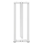 vidaXL Pieds de table console en T 2 pièces blanc 38 x 25 x (72-73) cm acier