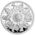 Pièce de monnaie 2 Pounds Royaume-Uni 2021 1 once argent BE – Les Bêtes de la reine