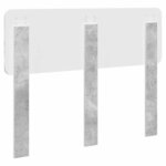 vidaXL Tête de lit Gris béton 120 cm Bois d'ingénierie
