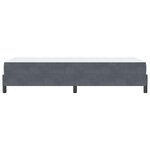 vidaXL Lit boxspring avec matelas Gris foncé 80 x 210 cm Velours