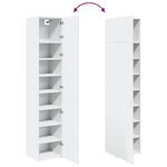 vidaXL Armoire de rangement mince blanc 45x42 5x225 cm