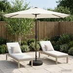 vidaXL Parasol de jardin avec lampes LED 300 x 300 cm Polyester Crème