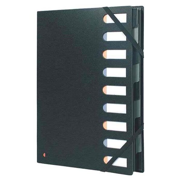 Trieur rigide HARMONIKA® Exactive® dos extensible 9 compartiments - Noir EXACOMPTA