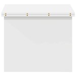 vidaXL Table basse Blanc 55 x 54 5 x 45 cm Bois d'ingénierie