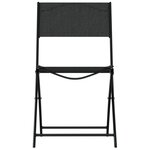 vidaXL Ensemble de bistro 3 Pièces Acier Noir