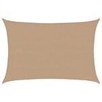 vidaXL Voile d'ombrage 160 g/m² Taupe 5x7 m PEHD