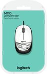 Souris filaire logitech m105 (blanc)