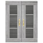 vidaXL Armoire murale sonoma gris 69 5x34x90 cm