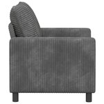 vidaXL Canapé Gris clair 126 x 81 x 87 5 cm Polyester