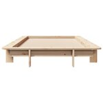 vidaXL Cadre de lit sans matelas 90x200 cm bois de pin massif