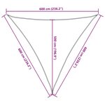 vidaXL Voile d'ombrage sable 6x6x6 m 100   polyester oxford