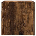 vidaXL Meuble TV mural Chêne fumé 30 5x30x30 cm