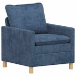 vidaXL Ensemble de Canapés 2 Pièces Bleu Polyester