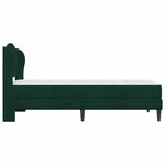 vidaXL Cadre de lit avec tête de lit Vert foncé 100 x 200 cm Velours