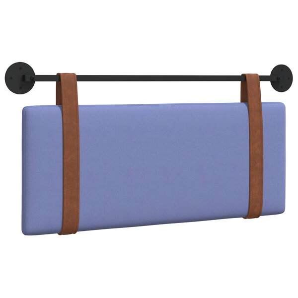 vidaXL Tête de lit suspendue Bleu denim PU antique