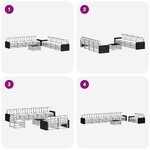 vidaXL Ensemble de canapés d'extérieur 9 Pièces Naturel et gris clair