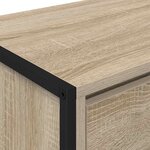vidaXL Meuble TV Sonoma 100 x 36 x 49 5 cm Bois d'ingénierie
