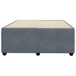 vidaXL Cadre de lit sans matelas gris foncé 120x190 cm velours