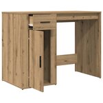 vidaXL Bureau chêne artisanal 100x49x75 cm bois d'ingénierie