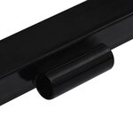 vidaXL Adaptateur de chasse-neige pour tondeuse à gazon Noir