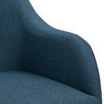 vidaXL Chaises à manger 2 Pièces bleu tissu