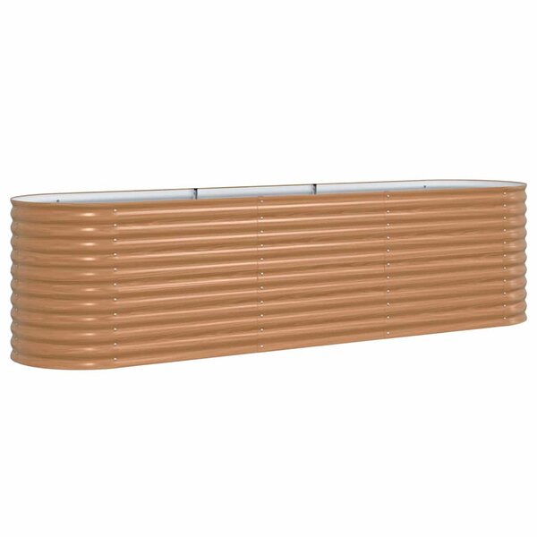 vidaXL Jardinière surélevée Marron 320 x 80 x 81 cm Acier