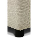 Canapé d'angle convertible panoramique PHAREL5/6 places - Tissu beige - Coffre de rangement - 297 x 155 x 85 cm