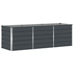 vidaXL Jardinière Anthracite 240 x 80 x 75 cm Acier
