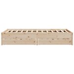 vidaXL Cadre de lit sans matelas 120x190 cm bois de pin massif