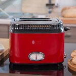 Russell hobbs grille-pain retro rouge 1300 w