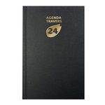 Agenda de bureau carré travers horaire 1 jour 210x135 mm Coloris Aléatoire EXACOMPTA