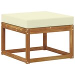 vidaXL Ensemble de canapés d'extérieur 6 pc Naturel et Crème