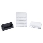 Distributeur De Cartes De Visite 4 Cases - Cristal - X 4 - Exacompta