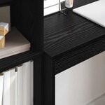 vidaXL Bureau Chêne noir 80 x 40 x 76 cm Bois d'ingénierie