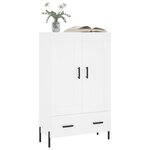 vidaXL Buffet haut blanc 69 5x31x115 cm bois d'ingénierie