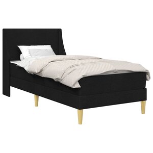vidaXL Cadre de lit avec matelas avec tête de lit Polyester