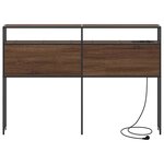 vidaXL Tête de lit de rangement Chêne marron 135 cm Bois d'ingénierie