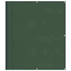 vidaXL Écran de balcon vert foncé 120x800 cm 100  polyester oxford