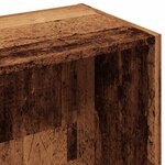 vidaXL Bibliothèque vieux bois 36x30x114 cm bois d'ingénierie