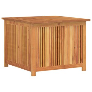 vidaXL Boîte de rangement de jardin 75x75x58 cm bois massif d'acacia