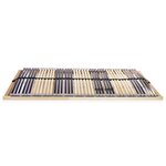 vidaXL Sommier à lattes avec 42 lattes 7 zones 100 x 200 cm